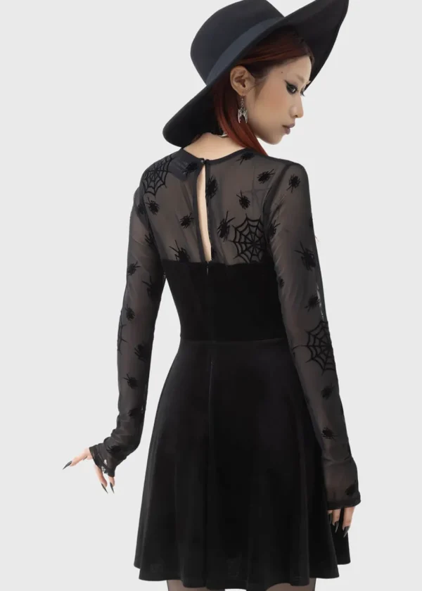 Killstar x Beetlejuice Here Lies Beetlejuice Mini Dress Black
