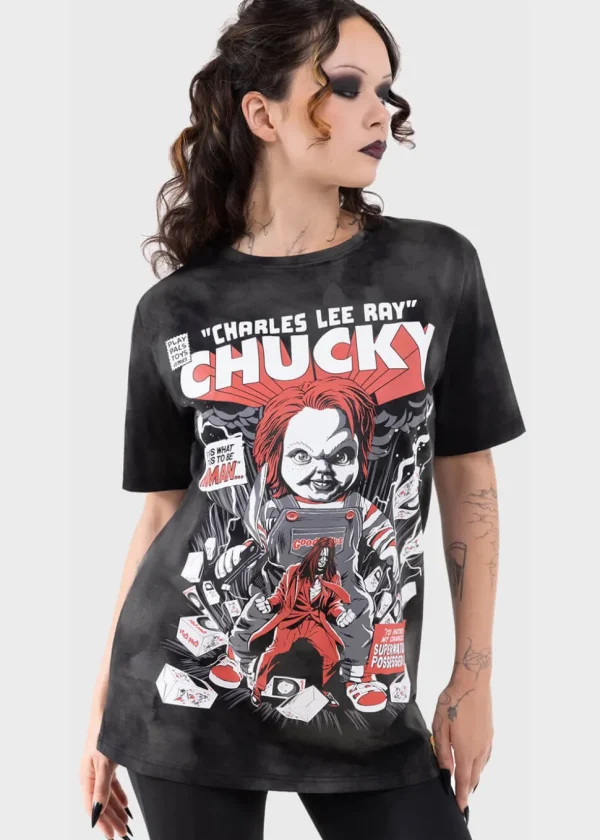Killstar x Chucky Charles Lee Ray T-Shirt Black