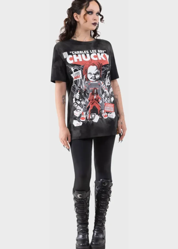 Killstar x Chucky Charles Lee Ray T-Shirt Black