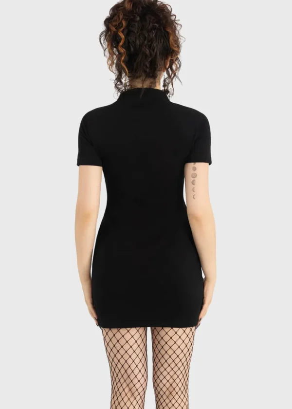 Killstar x Chucky You're A Real Doll Mini Dress Black