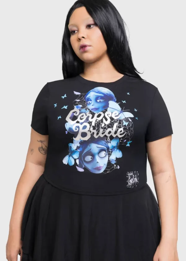 Killstar x Corpse Bride Corpse Bride Shrunken T-Shirt Black