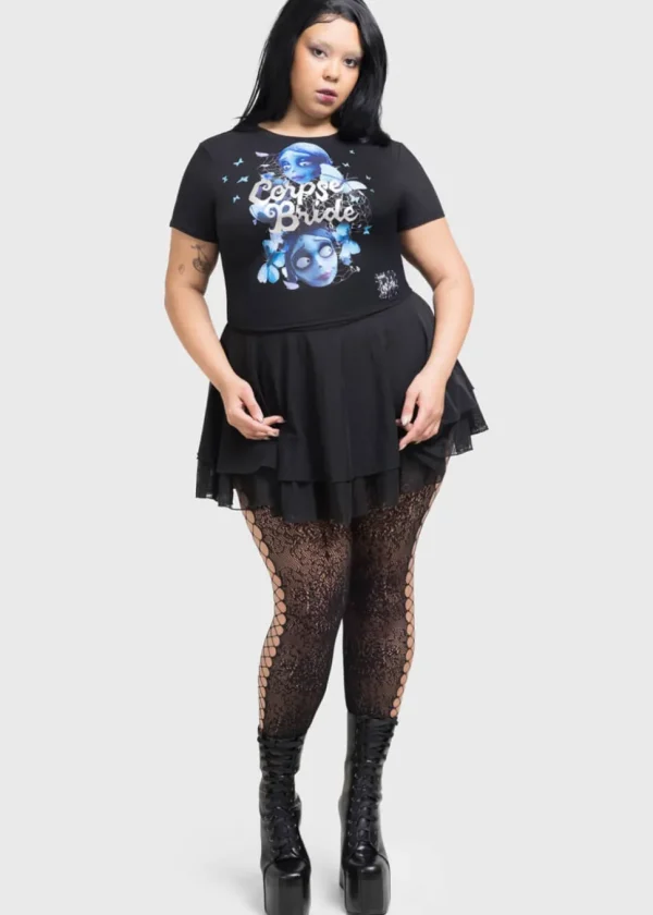 Killstar x Corpse Bride Corpse Bride Shrunken T-Shirt Black