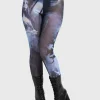 Killstar x Corpse Bride Emily In The Night Leggings Black Blue
