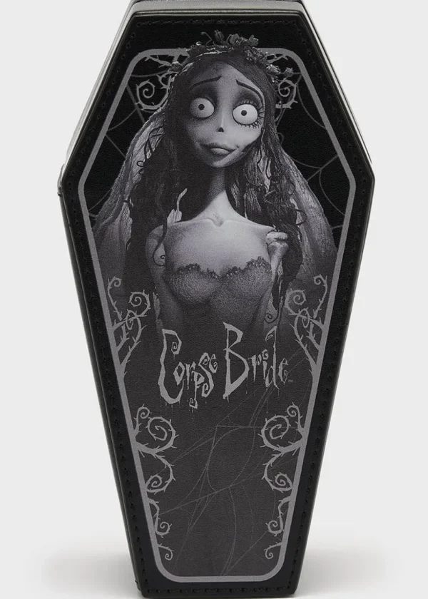 Killstar x Corpse Bride Emily Casket Jewellery Box Black