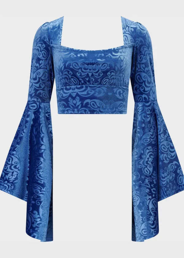 Killstar x Corpse Bride Whimsy Flutter Top Blue