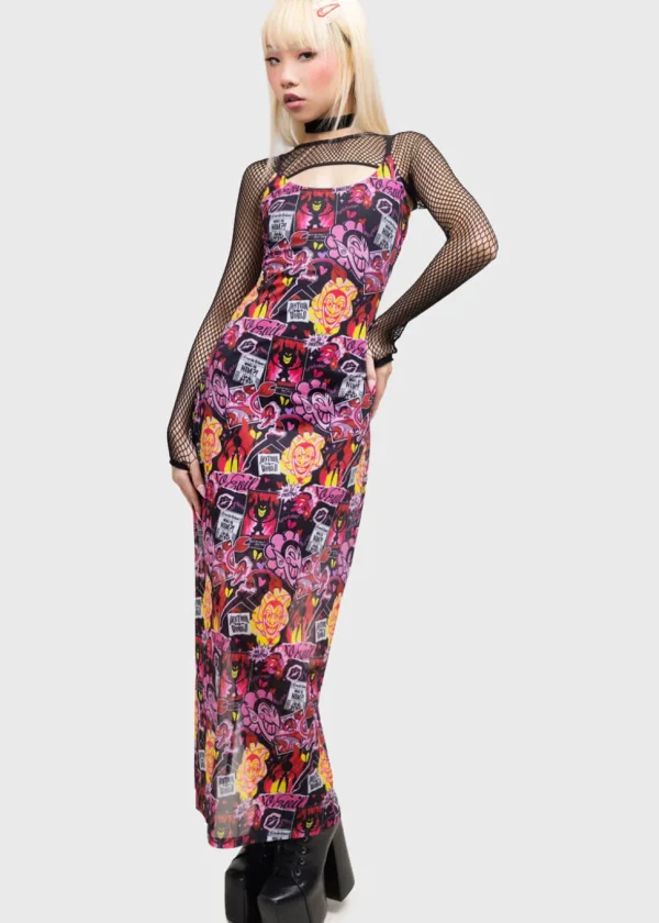 Killstar x Powerpuff Girls Take Over Maxi Dress Multi