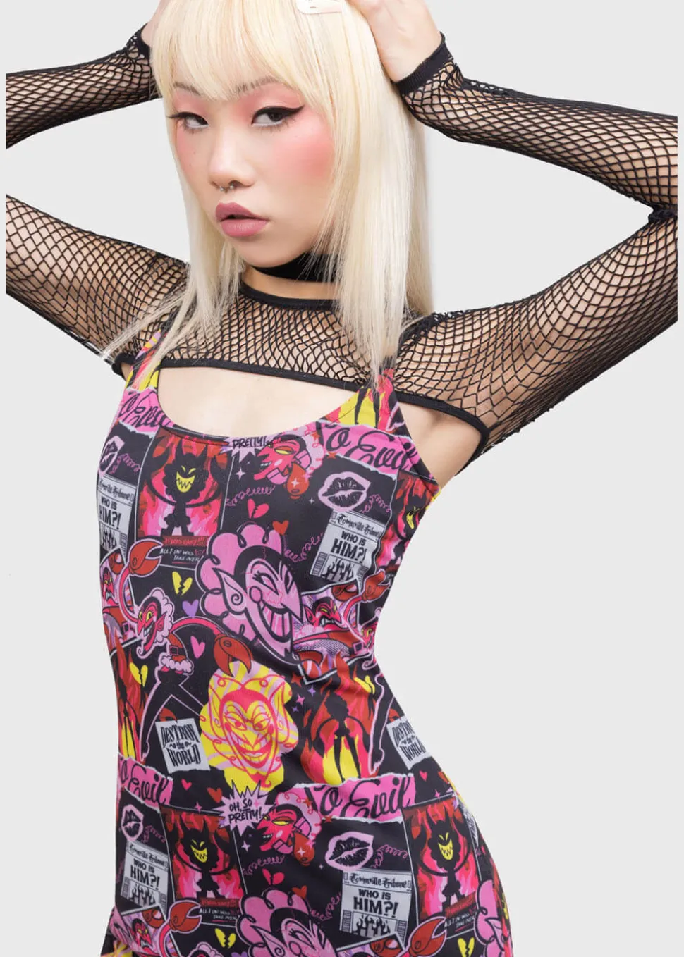killstar_x_powerpuff_girl_1-2.webp Killstar x Powerpuff Girls Take Over Maxi Dress Multi
