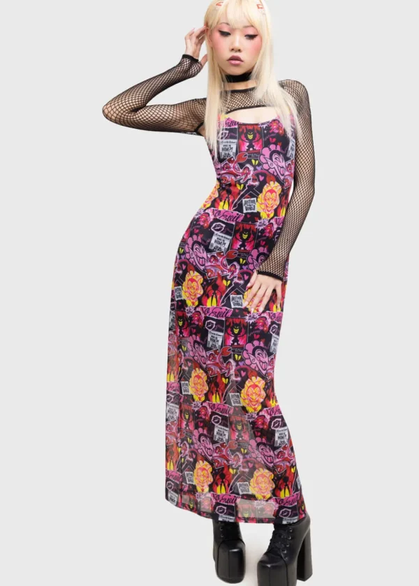 Killstar x Powerpuff Girls Take Over Maxi Dress Multi