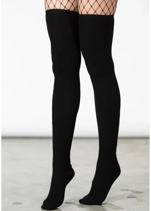 Killstar Zoey Long Socks Black