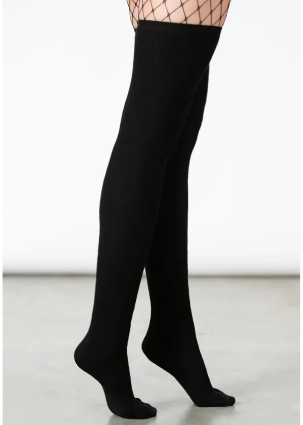 Killstar Zoey Long Socks Black