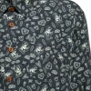 King Kerosin Mens Barber Shirt Black