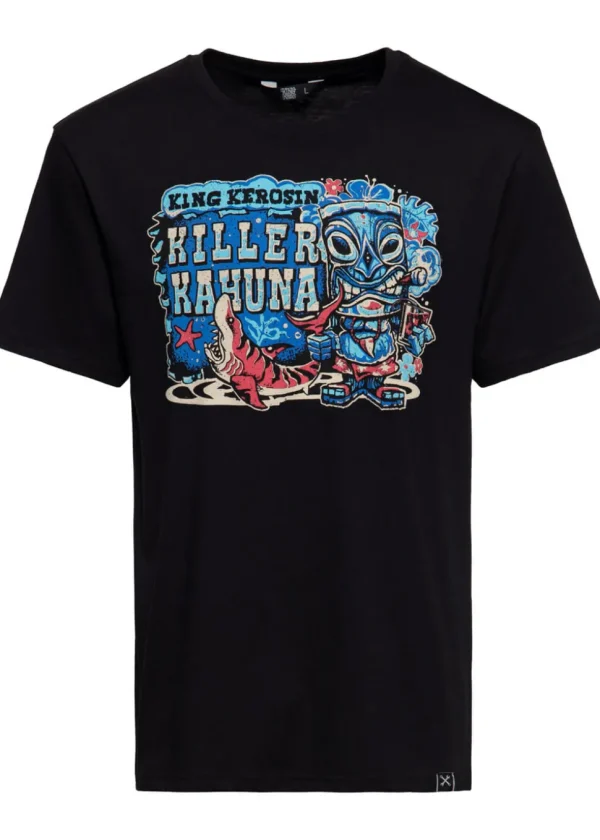 King Kerosin Men's Kahuma T-Shirt Black