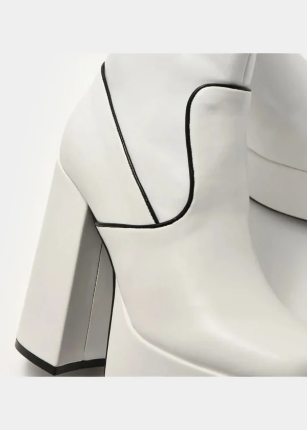 Koi Footwear Bahari Platform 60's Boots White