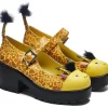 Koi Footwear Tira Grazing Giraffe Mary Janes Pumps Yellow