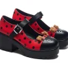 Koi Footwear Tira Lucky Ladybird Ladybug Mary Janes Pumps Red