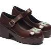 Koi Footwear Tira Manic Monkey Mary Janes Pumps Brown