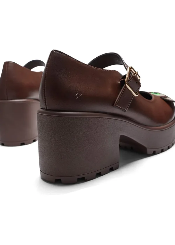 Koi Footwear Tira Manic Monkey Mary Janes Pumps Brown
