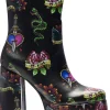 Koi Footwear Verdict Of A Serpent & Dagger Tattoo Platform Boots Black
