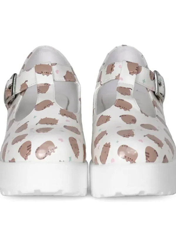 Koi x Pusheen Sai Mary Janes White