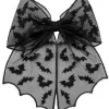Kreepsville Bat Lace Hair Bow Black