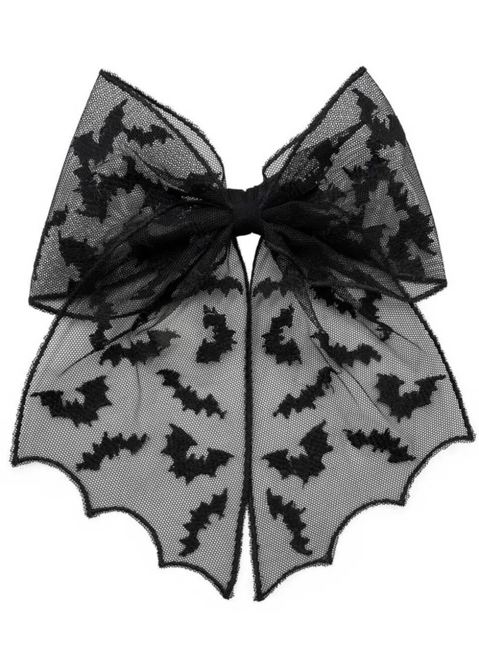 kreepsville_bat_lace_hair_0.webp Kreepsville Bat Lace Hair Bow Black