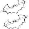 Kreepsville Bat Outline Set Haarclips Silver