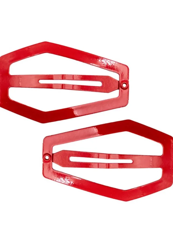 Kreepsville Coffin Snap Hair Clips Red
