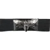 Kreepsville Death Moth Elastic Belt Black