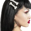 Kreepsville Mini Bone Set Hairslides White