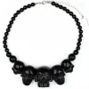 Kreepsville Skull Collection Necklace Black