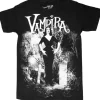 Kreepsville Vampira Cemetery Mist T-Shirt Black