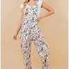 LA Soul Ayla Bicycle Dungarees Apricot