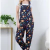 LA Soul Ayla Planets Dungarees Black