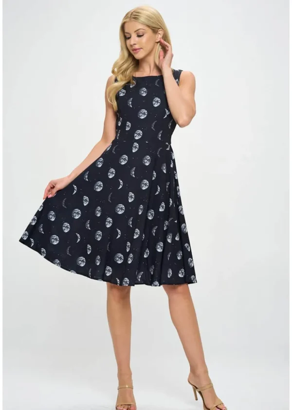 LA Soul Ivy Moon A-Line Dress Black