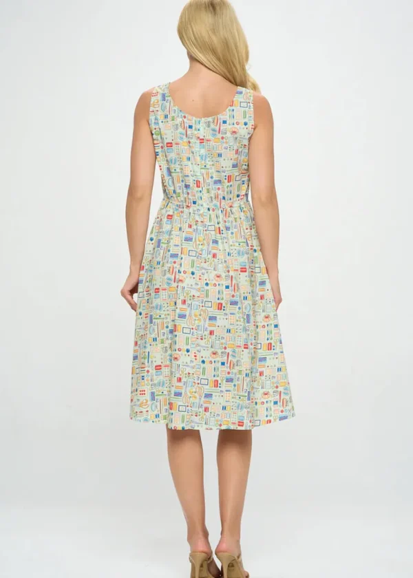 LA Soul Leah Sewing Kit A-Line Dress Mint