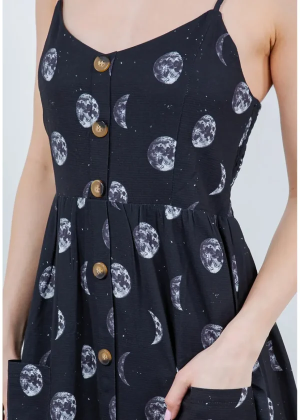 LA Soul Misty Moon Maxi Dress Black