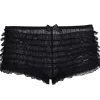 Leg Avenue Rita Lace Ruffle Short Zwart