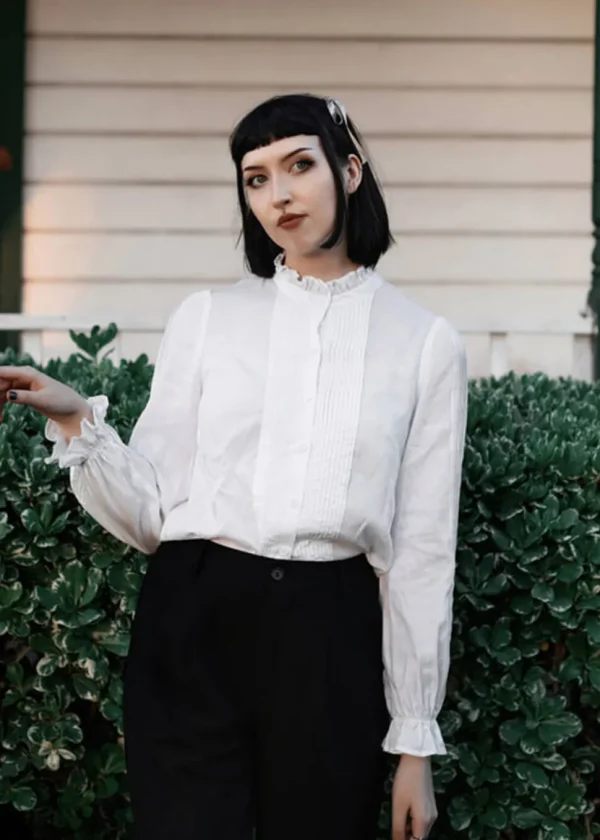Lively Ghosts Bateman 40's Shirt White