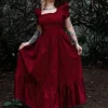 Lively Ghosts Versailles 70's Dress Red