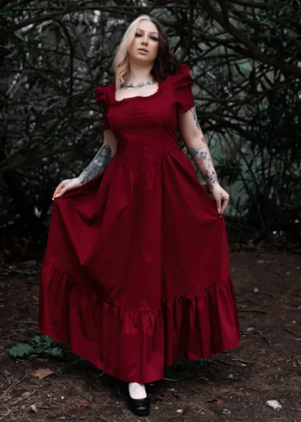 Lively Ghosts Versailles 70's Dress Red