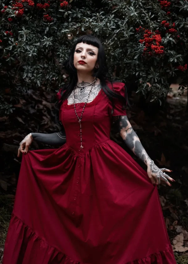 Lively Ghosts Versailles 70's Dress Red