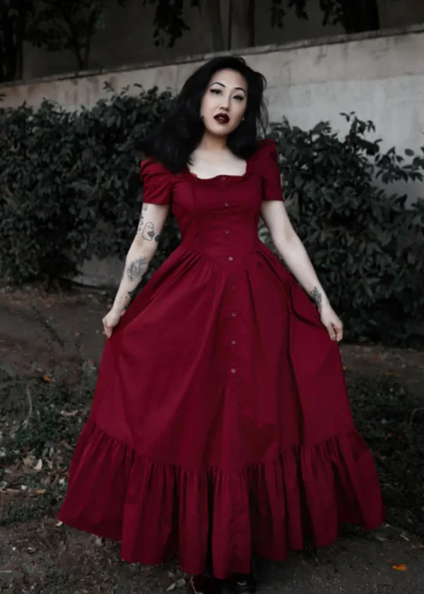Lively Ghosts Versailles 70's Dress Red