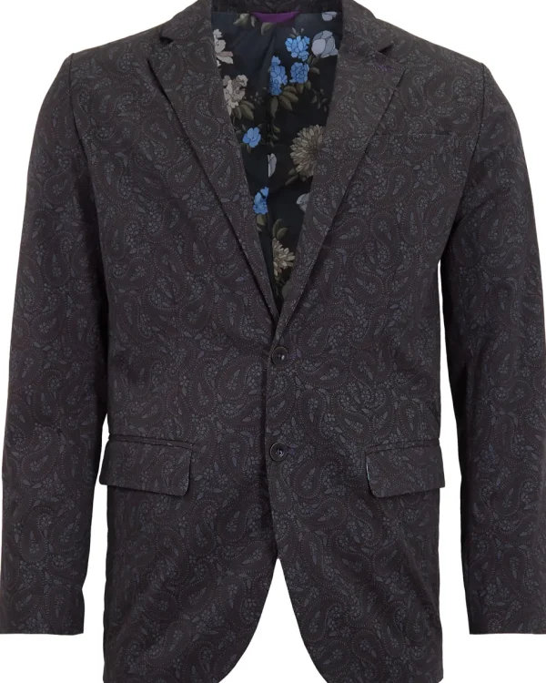 Lords of Harlech Hadrian Perugia Paisley Jacket Black