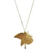 Lotta Djossou Paris Butterfly Long Necklace Gold