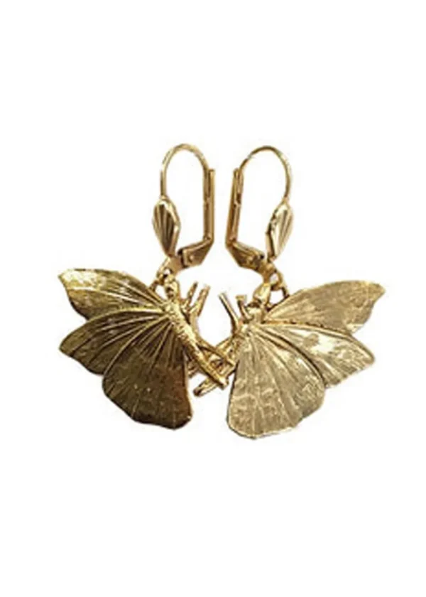 Lotta Djossou Paris Butterfly Earrings Gold