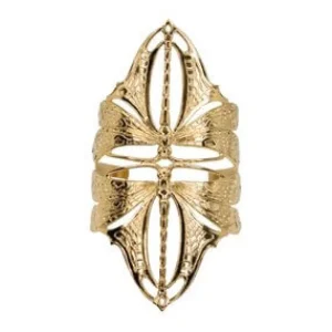 Lotta Djossou Paris Double Dragonfly Bracelet Gold