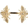 Lotta Djossou Paris Double Bee Bracelet Gold