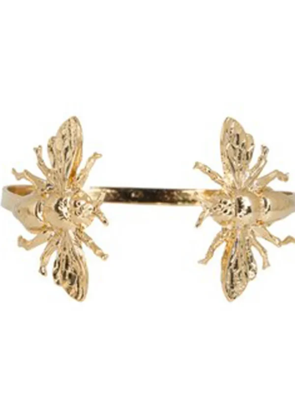 Lotta Djossou Paris Double Bee Bracelet Gold