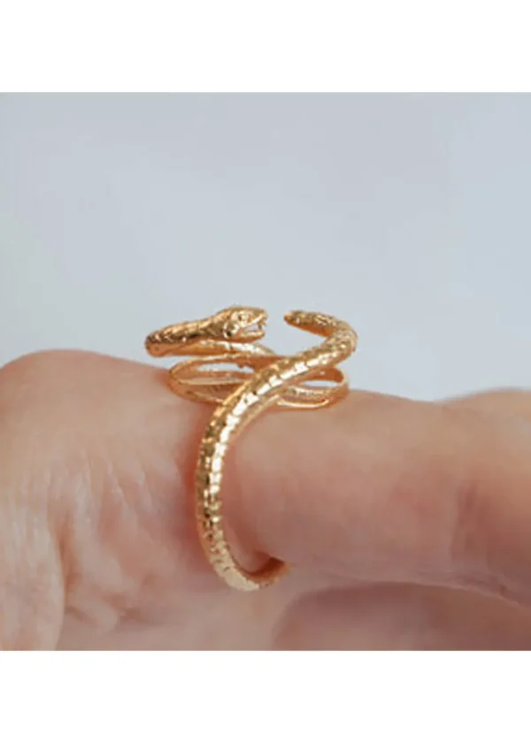 Lotta Djossou Paris Double Snake Ring Gold
