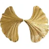 Lotta Djossou Paris Gingko Stud Earrings Gold
